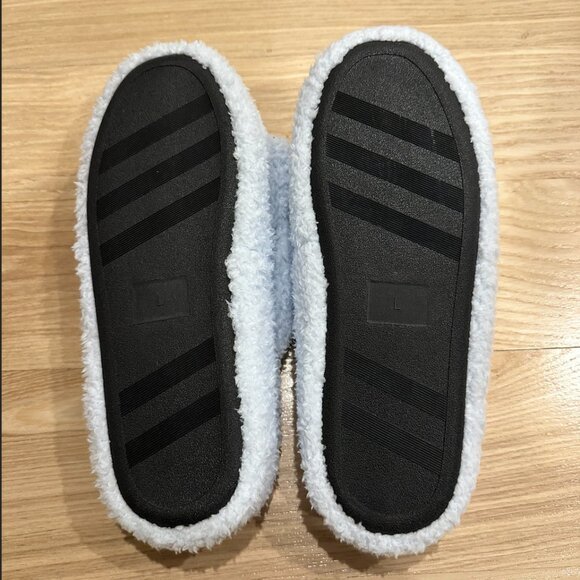 NWT - Victoria's Secret PINK Co-zzzy Fleece Platform Slipper (Blue/ L: 9-10) - Picture 6 of 8